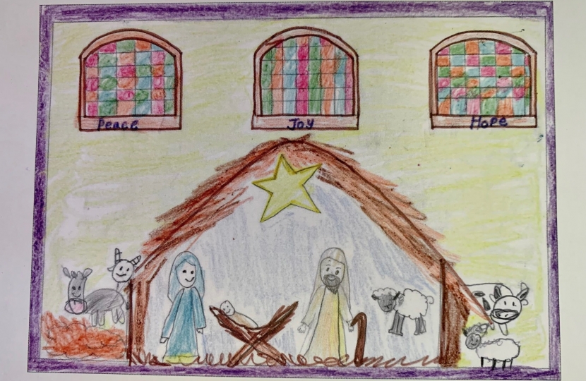 Local schoolchildren win Christmas card competition for Iain Duncan Smith MP for Chingford & Woodford Green