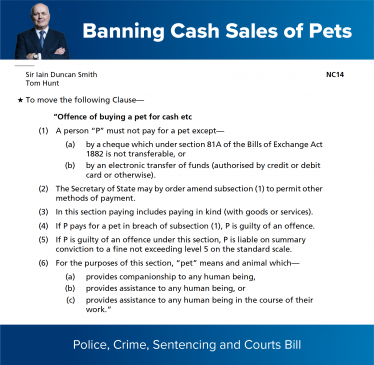 Pet Theft Amendment NC14